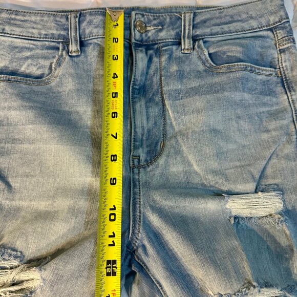 Light-Wash American Eagle Jeans Size 12 Regular Inseam 27 inches Straight - Picture 5 of 11